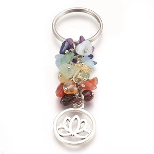 Harmony Flow 7 Chakra Crystal Keychain