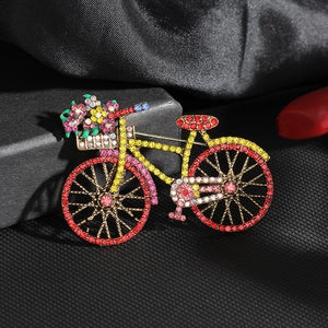 Pedal Power Sparkle Brooch
