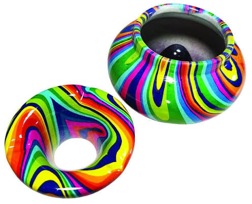 Streamline Imagined Psychedelic Ceramic Ashtray