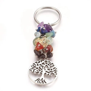Tree of Life Chakra Energy Keychain