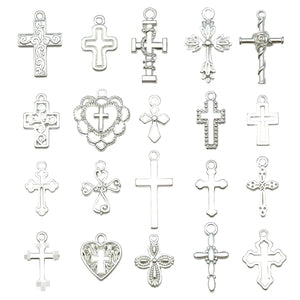 🤍 Silver Serenity & Sacred Whispers Bright Silver 20 Piece Charms🤍
