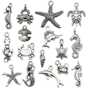 Ocean Oddballs Charms Crew 15 Mixed Pieces!