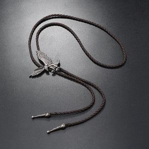 Flying Eagle Bolo Tie – Whimsical Western Bolo Tie with Rustic Charm