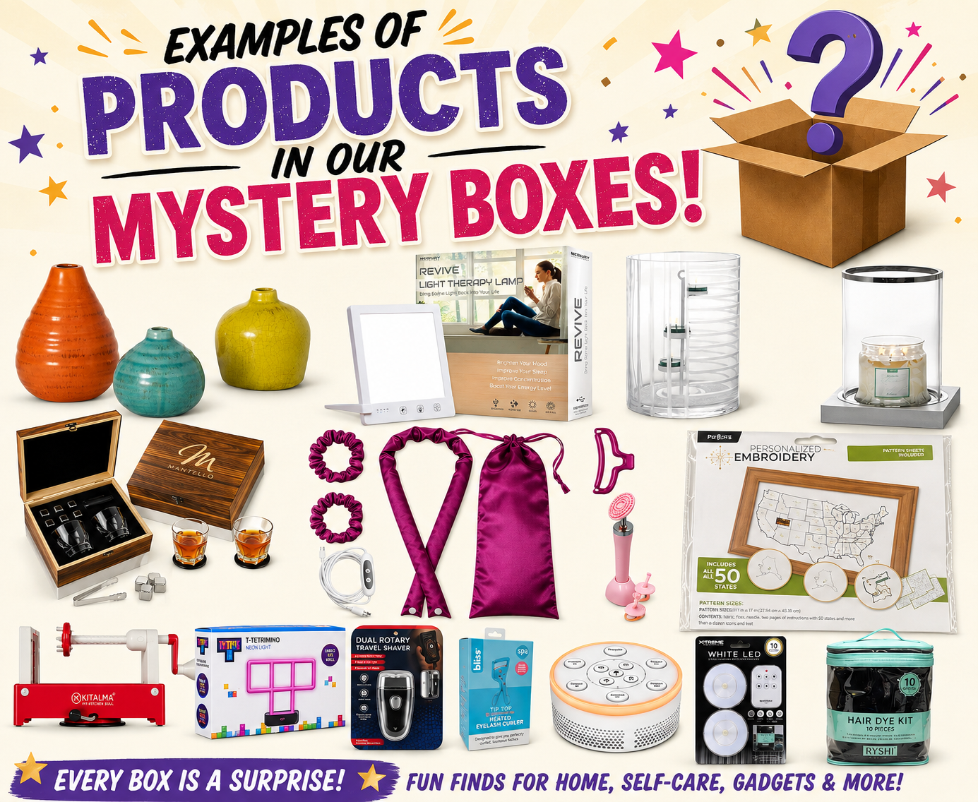 Hand Currated Mystery Box - Normally $49.99 Mystery Assortment ($80+ Retail Value)