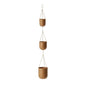 Gold Metal Hanging Planters - 3 Piece By Ashluxe