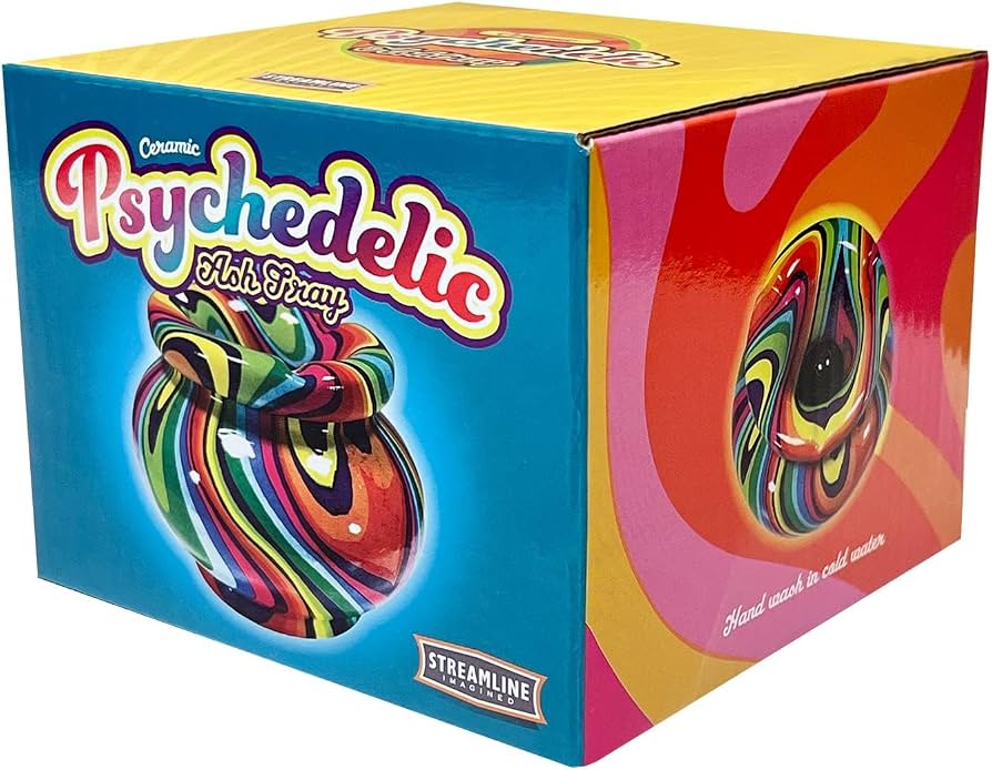 Streamline Imagined Psychedelic Ceramic Ashtray