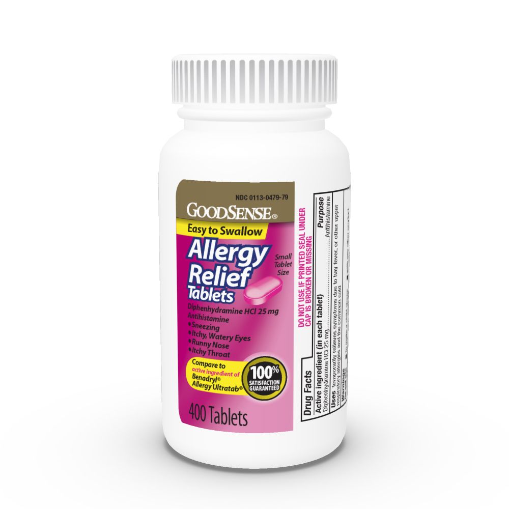 GoodSense Allergy Relief Diphedryl 25 Mg Tablets 400 Ct