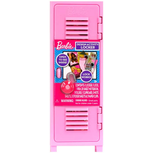 Barbie: Design Activity Locker - Doodle & Decorate Fashion Playset, Kids 3+