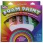 Puffy Foam Paint 8 Pieces Kit with 5 Rainbow Paints and 3 Texture Tools, Mulit-Color