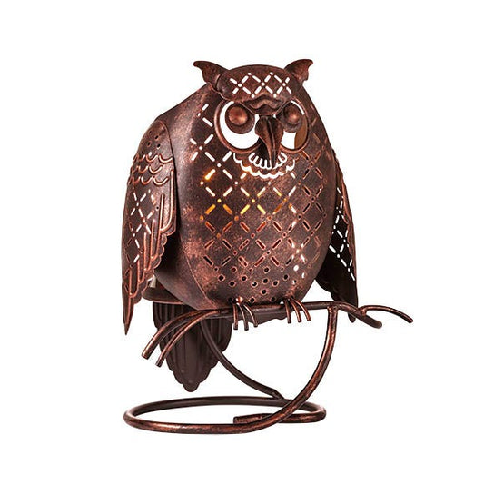 PartyLite Rustic Owl Jar Candle Holder